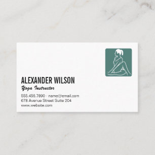 Yoga Logo Business Card