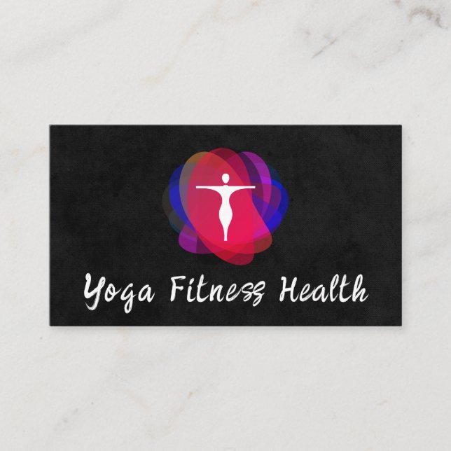 Yoga Logo | Modern Business Card (Front)