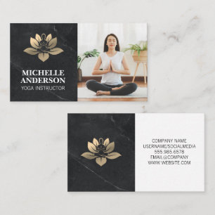 Yoga logo   Woman Meditating Business Card
