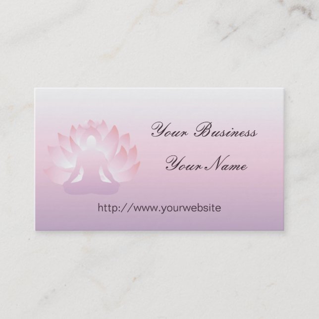 Yoga Lotus Business Card (Front)