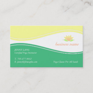 Yoga Lotus  Flower Business Card