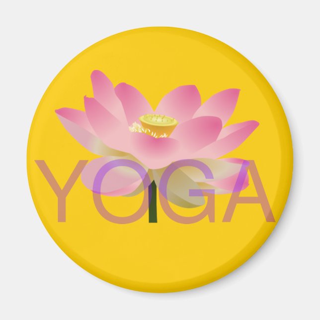 yoga lotus magnet (Front)