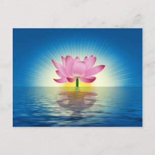 Yoga Lotus Postcard