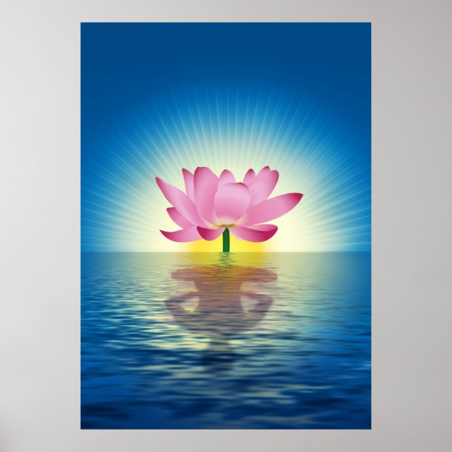 Yoga Lotus Poster (Front)