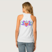 Yoga Lotus Rainbow Heart Singlet (Back Full)
