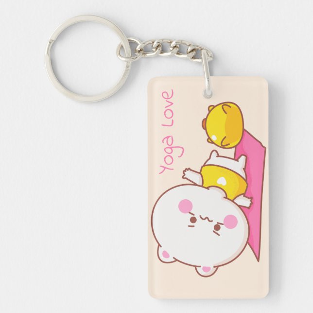 Yoga Love Key Ring (Front)