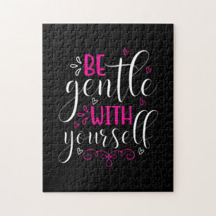 Yoga Lover Be Gentle With Yourself Jigsaw Puzzle