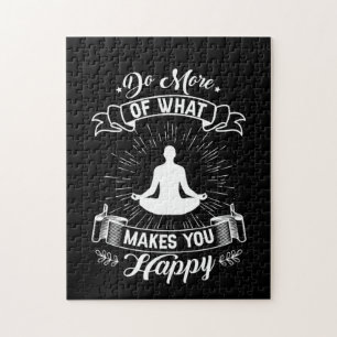 Yoga Lover Do More Of What Makes You Happy Jigsaw Puzzle