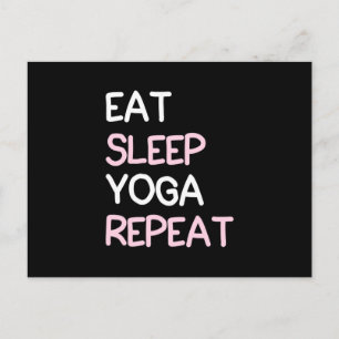 Yoga Lover   Eat Sleep Yoga Repeat Postcard