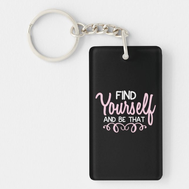 Yoga Lover | Find Yourself And Be That Key Ring (Front)