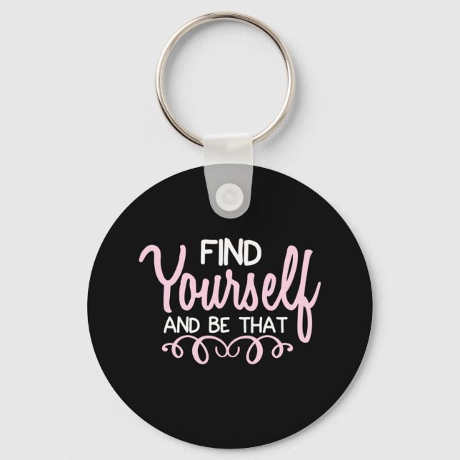 Yoga Lover | Find Yourself And Be That Key Ring (Front)