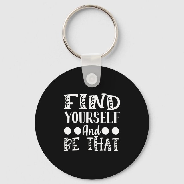 Yoga Lover | Find Yourself And Be That Key Ring (Front)
