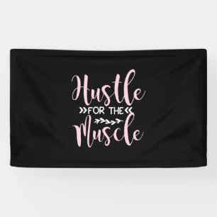 Yoga Lover Hustle For The Muscle Banner