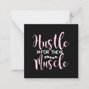 Yoga Lover Hustle For The Muscle Card