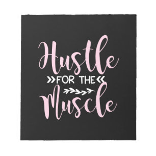 Yoga Lover Hustle For The Muscle Notepad