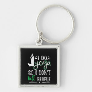 Yoga Lover I Do Yoga Key Ring