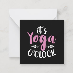 Yoga Lover It Is Yoga OClock Card