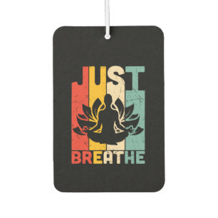 Yoga Lover Just Breathe Lotus Yoga Car Air Freshener