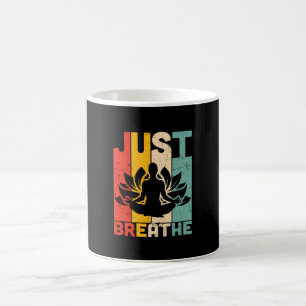 Yoga Lover Just Breathe Lotus Yoga Coffee Mug