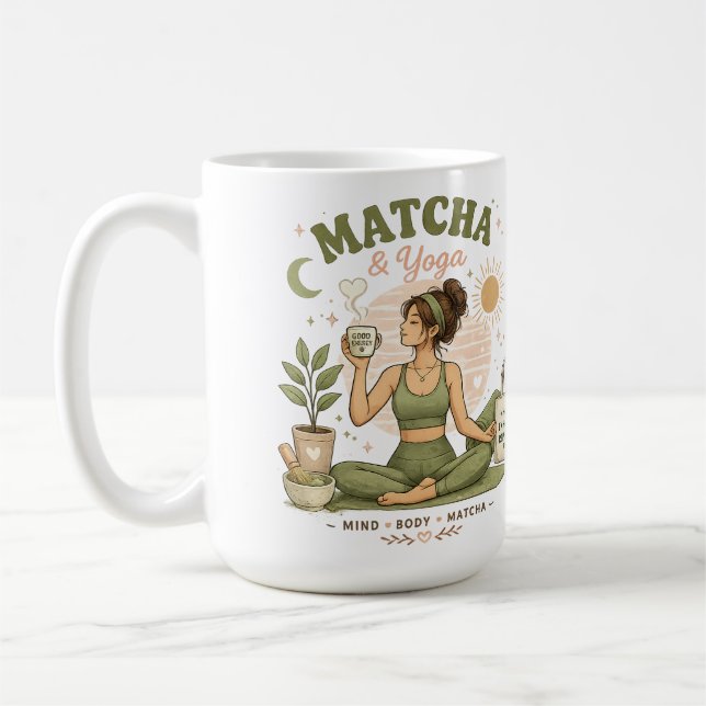 Yoga Lover Matcha Tea Mug (Left)
