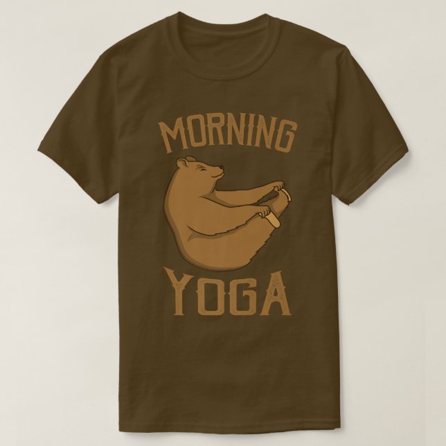 Yoga Lover Meditation Yoga Bear Yoga Teacher Premi T-Shirt (Design Front)