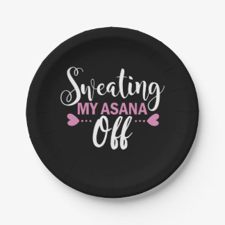 Yoga Lover | Sweating My Asana Off Paper Plate