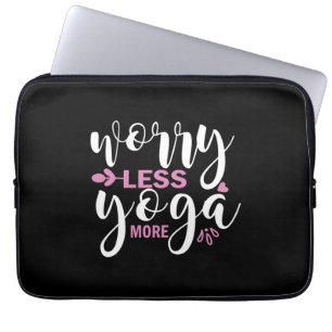 Yoga Lover Worry Less Yoga More Laptop Sleeve