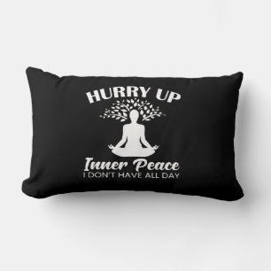 Yoga Lover Yofa Hurry Up Inner Peace Lumbar Cushion