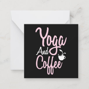 Yoga Lover Yoga And Coffee Card
