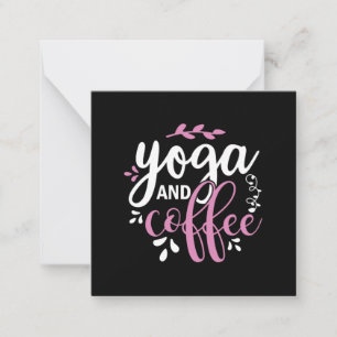 Yoga Lover   Yoga And Coffee Card
