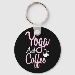 Yoga Lover Yoga And Coffee Key Ring