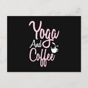 Yoga Lover Yoga And Coffee Postcard