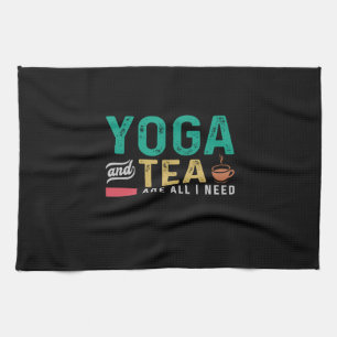Yoga Lover Yoga And Tea Are All I Need Towel