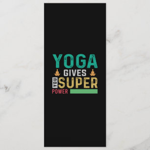 Yoga Lover Yoga Gives You Super Power Menu