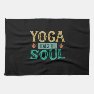 Yoga Lover Yoga Heals The Soul Tea Towel