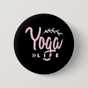 Yoga Lover Yoga Life 6 Cm Round Badge