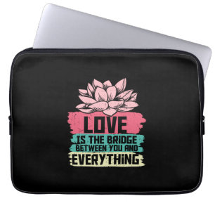Yoga Lover   Yoga Love Is The Bridge Laptop Sleeve