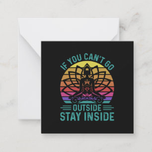 Yoga Lover Yoga Stay Inside Card