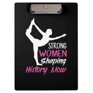 Yoga Lover Yoga Strong Woman Clipboard