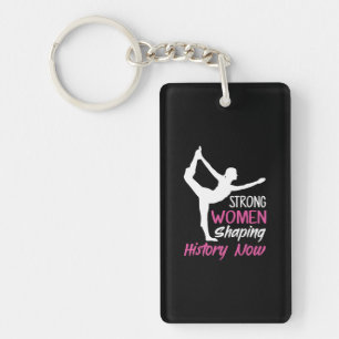 Yoga Lover Yoga Strong Woman Key Ring