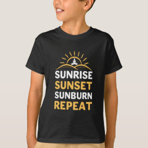 Yoga Lover Yoga Sunrise Sunset Sunburn Repeat T-Shirt