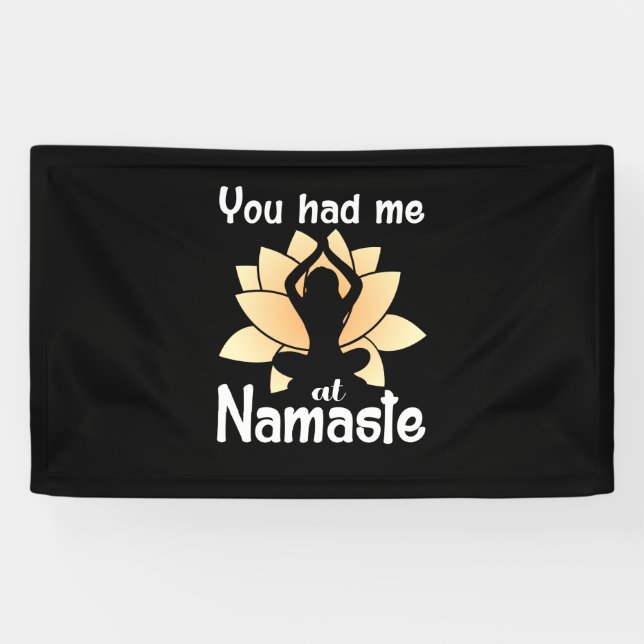 Yoga Lover | You Had Me At Namaste Banner (Horizontal)