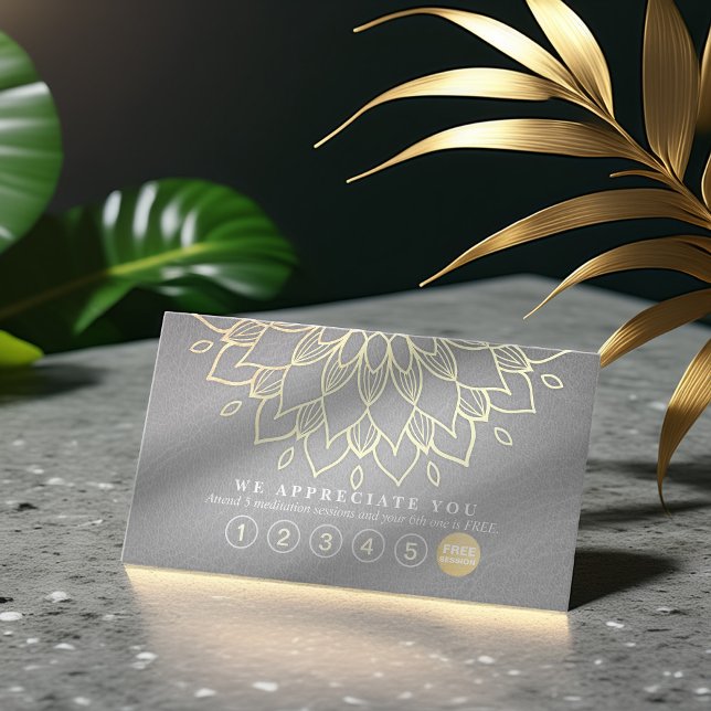 Yoga Loyalty 6 Punch Gold Mandala Grey Leather (Creator Uploaded)