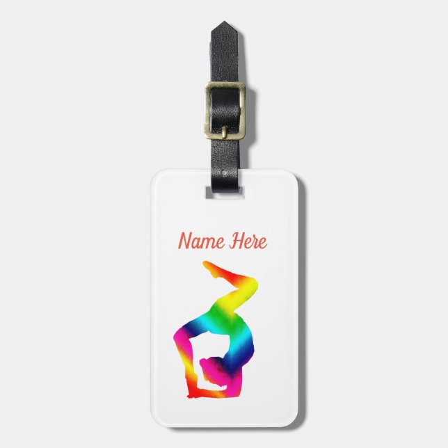 Yoga Luggage Tag (Front Vertical)