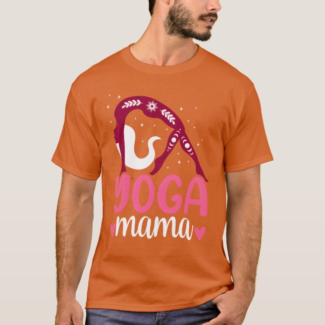 Yoga Mama Hobby Mother Mum Mummy friends T-Shirt (Front)