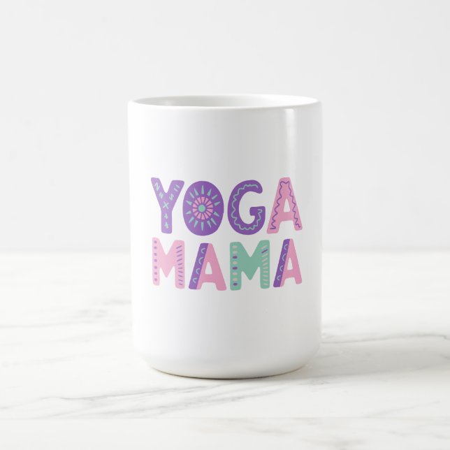 Yoga Mama Pastel Coffee Mug (Center)