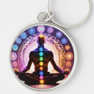 Yoga man  key ring
