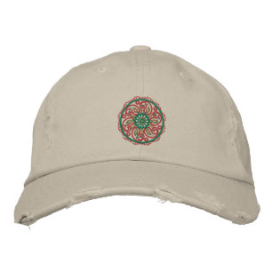 Yoga Mandala Embroidered Cap
