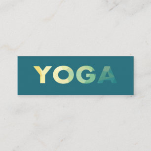 Yoga Mandala Personal trainer promo Mini Business Card