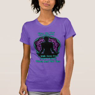 Yoga Mandala Stupid People Humour Purple T-Shirt
